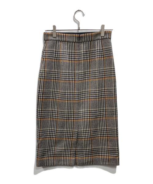 UNTITLED（アンタイトル）UNTITLED (アンタイトル) グロースチェックスカート グレー サイズ:2の古着・服飾アイテム