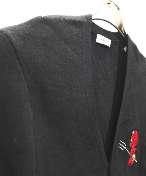 Sandro（サンドロ）Sandro (サンドロ) Wool and cashmere Hot Stuff cardigan ブラック サイズ:XSの古着・服飾アイテム