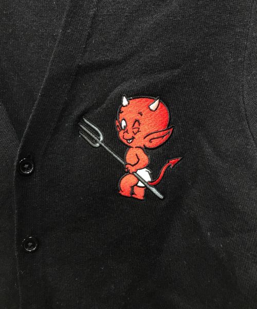 Sandro（サンドロ）Sandro (サンドロ) Wool and cashmere Hot Stuff cardigan ブラック サイズ:XSの古着・服飾アイテム