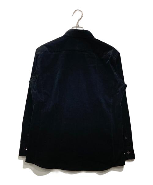 BURBERRY BLACK LABEL（バーバリーブラックレーベル）BURBERRY BLACK LABEL (バーバリーブラックレーベル) コーデュロイシャツ ブラック サイズ:3の古着・服飾アイテム