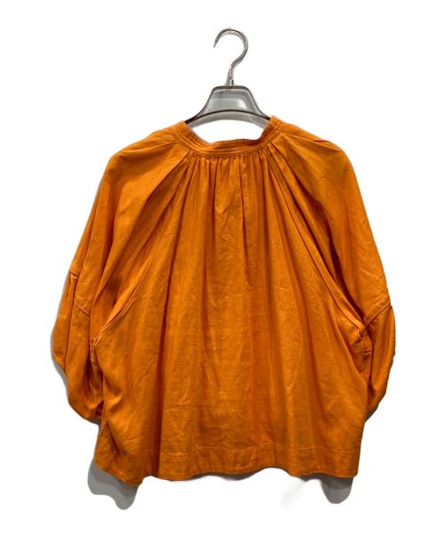 BEAUTY&YOUTH（ビューティーアンドユース）BEAUTY&YOUTH (ビューティーアンドユース) 麻コットンドビー Vネックチュニック オレンジ サイズ:表記なしの古着・服飾アイテム