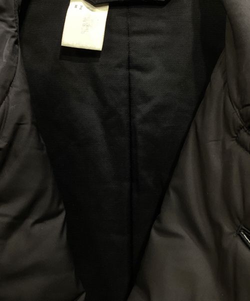 N.HOOLYWOOD（エヌ ハリウッド）N.HOOLYWOOD (エヌ ハリウッド) 中綿ナイロンピーコート ブラック サイズ:38の古着・服飾アイテム