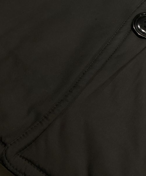 N.HOOLYWOOD（エヌ ハリウッド）N.HOOLYWOOD (エヌ ハリウッド) 中綿ナイロンピーコート ブラック サイズ:38の古着・服飾アイテム