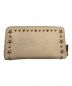 JIMMY CHOO (ジミーチュウ) PIPPAラウンドファスナーウォレット ベージュ：14000円