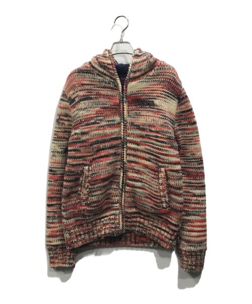 HOLLYWOOD RANCH MARKET（ハリウッドランチマーケッド）HOLLYWOOD RANCH MARKET (ハリウッドランチマーケット) ニットジャケット マルチカラー サイズ:Ｍの古着・服飾アイテム