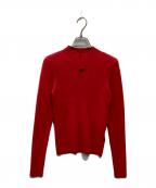 Lily Brown×MARY QUANTリリーブラウン×マリークヮント）の古着「ハイネックニット」｜レッド