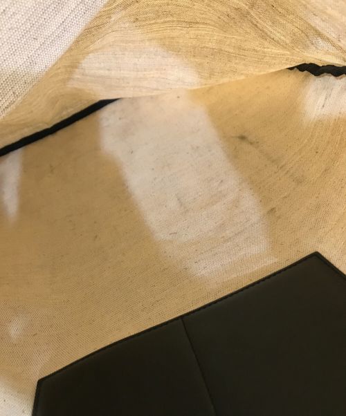 JIL SANDER（ジルサンダー）JIL SANDER (ジルサンダー) レザーハンドルキャンバストートバッグ ベージュの古着・服飾アイテム