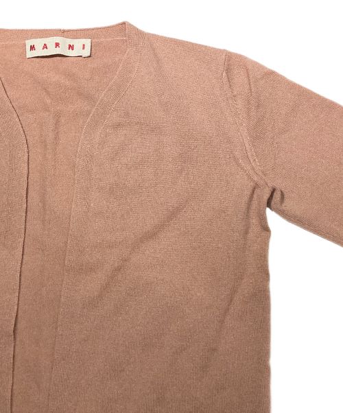 MARNI（マルニ）MARNI (マルニ) カシミヤトッパーカーディガン ブラウン サイズ:40の古着・服飾アイテム