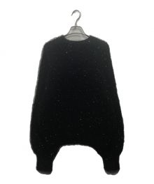 UNGRID（アングリッド）の古着「ラメフェザーヤーンニット」｜ブラック