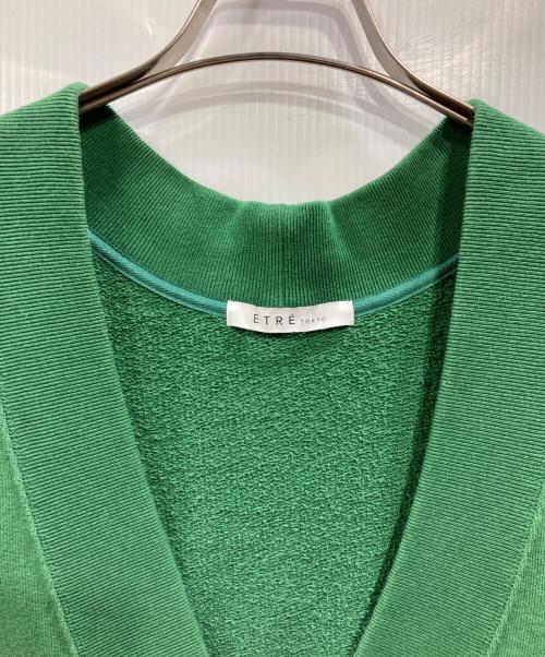 ETRE TOKYO（エトレトウキョウ）ETRE TOKYO (エトレトウキョウ) スウェットベスト グリーン サイズ:Fの古着・服飾アイテム