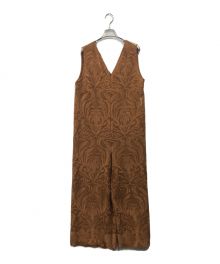 Ameri（アメリ）の古着「CHLOE V NECK ROMPERS」｜ブラウン