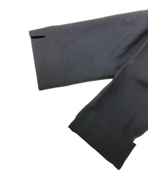 JENNE（ジェンヌ）JENNE (ジェンヌ) ウイングカラー7分袖タイトワンピース ネイビー サイズ:Ｍの古着・服飾アイテム