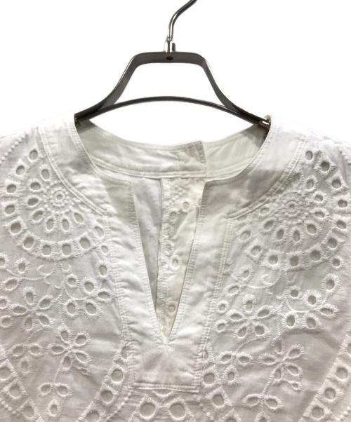 machatt（マチャット）machatt (マチャット) カットワークレーストップス ホワイト サイズ:Freeの古着・服飾アイテム