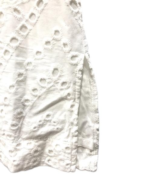 machatt（マチャット）machatt (マチャット) カットワークレーストップス ホワイト サイズ:Freeの古着・服飾アイテム