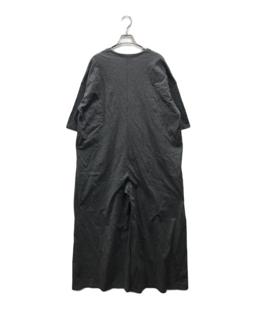 ETRE TOKYO（エトレトウキョウ）ETRE TOKYO (エトレトウキョウ) Vネックリラクシーオールインワン グレー サイズ:Ｓ 未使用品の古着・服飾アイテム