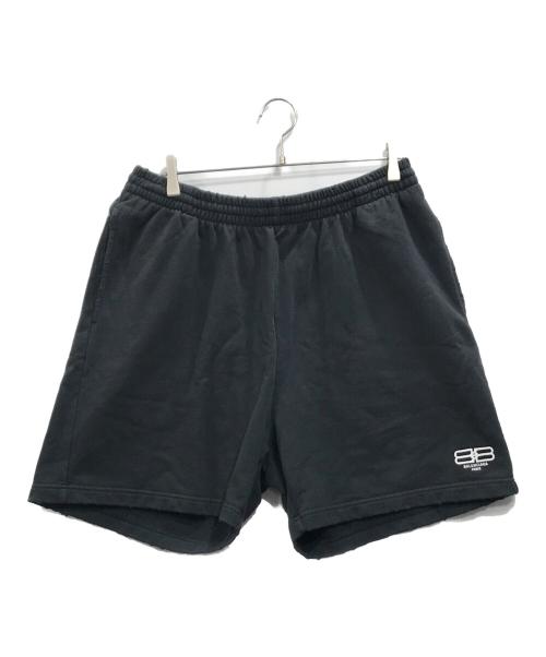 BALENCIAGA（バレンシアガ）BALENCIAGA (バレンシアガ) スウェットハーフパンツ ブラック サイズ:Lの古着・服飾アイテム