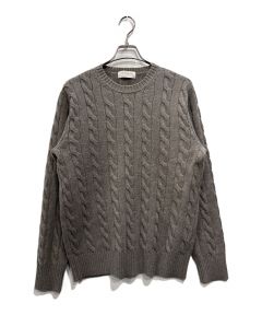 美品 バトナー ウール5ゲージシグニチャー畦編みクルーネックニット3 sz0 中古・古着通販】BATONER (バトナ―) ウール5ゲージシグニチャー畦編み