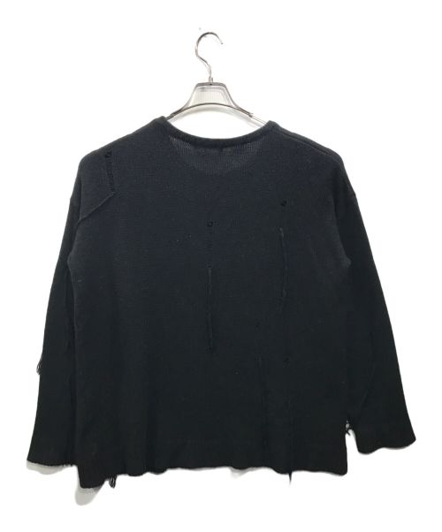 DISCOVERED（ディスカバード）DISCOVERED (ディスカバード) デストロイニットセーター ブラック サイズ:2の古着・服飾アイテム