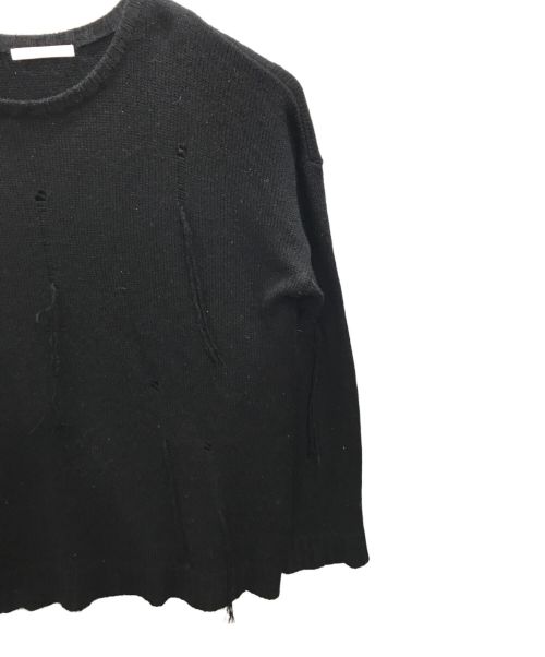 DISCOVERED（ディスカバード）DISCOVERED (ディスカバード) デストロイニットセーター ブラック サイズ:2の古着・服飾アイテム