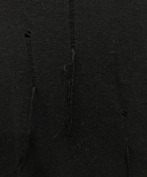 DISCOVERED（ディスカバード）DISCOVERED (ディスカバード) デストロイニットセーター ブラック サイズ:2の古着・服飾アイテム