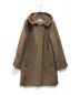 MaxMara（マックスマーラ）の古着「アルパカ混フーデッドシャギーコート」｜ブラウン