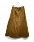 GRAMICCI (グラミチ) CORDUROY TALECUT SKIRT ブラウン サイズ:M：3500円
