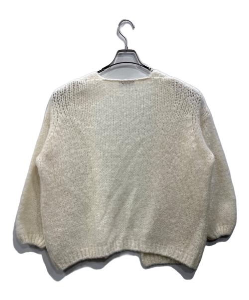 TRICOTS JEAN MARC（トリコットジーンマルク）TRICOTS JEAN MARC (トリコットジーンマルク) モヘヤ混ニットカーディガン ホワイト サイズ:表記なしの古着・服飾アイテム