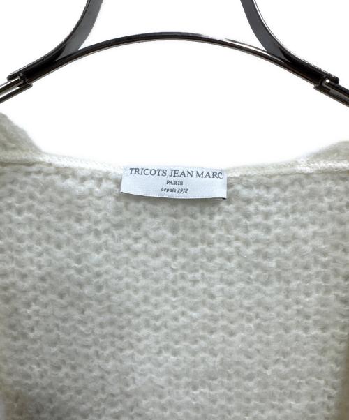 TRICOTS JEAN MARC（トリコットジーンマルク）TRICOTS JEAN MARC (トリコットジーンマルク) モヘヤ混ニットカーディガン ホワイト サイズ:表記なしの古着・服飾アイテム