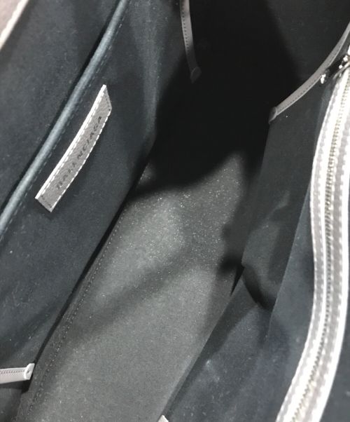 BALENCIAGA（バレンシアガ）BALENCIAGA (バレンシアガ) ハードウェア2WAYトートバッグ グレーの古着・服飾アイテム