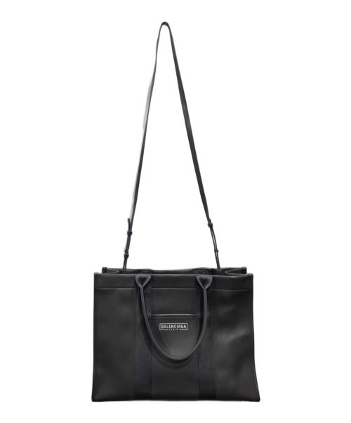 BALENCIAGA（バレンシアガ）BALENCIAGA (バレンシアガ) ハードウェア2WAYトートバッグ グレーの古着・服飾アイテム