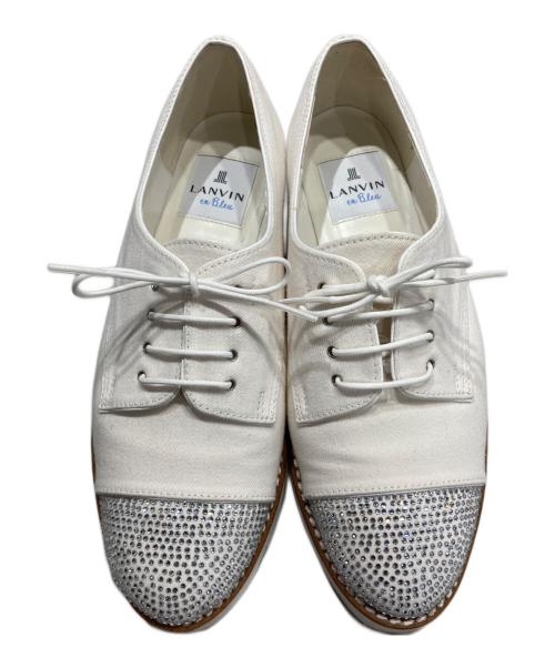 LANVIN en Bleu（ランバンオンブルー）LANVIN en Bleu (ランバンオンブルー) キャンバスシューズ ホワイト サイズ:23㎝の古着・服飾アイテム