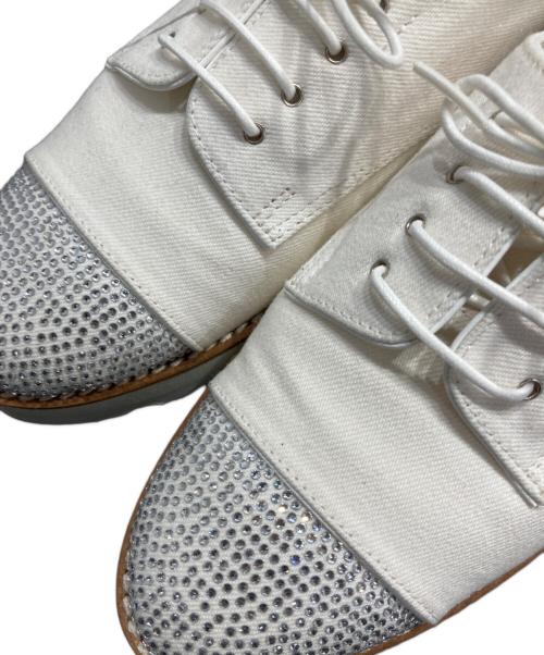 LANVIN en Bleu（ランバンオンブルー）LANVIN en Bleu (ランバンオンブルー) キャンバスシューズ ホワイト サイズ:23㎝の古着・服飾アイテム