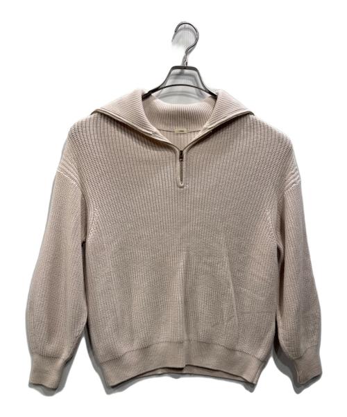 IENA（イエナ）IENA (イエナ) ハーフジップニット ライトピンク サイズ:表記なしの古着・服飾アイテム