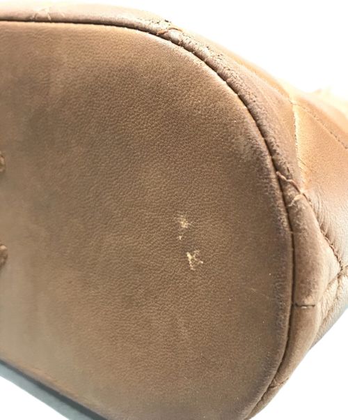 CHANEL（シャネル）CHANEL (シャネル) キルティングレザーハンドバッグ ブラウンの古着・服飾アイテム