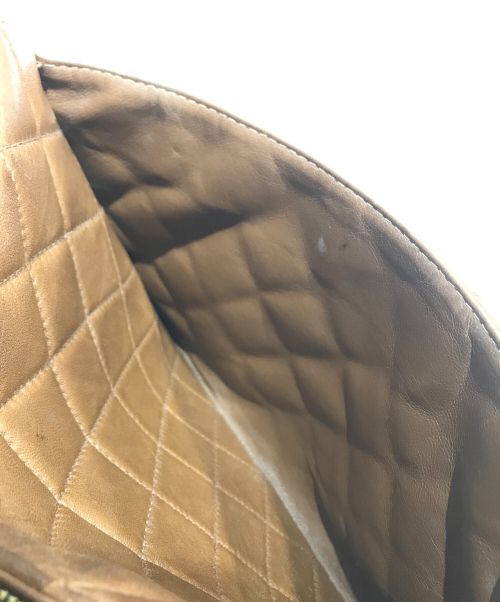 CHANEL（シャネル）CHANEL (シャネル) キルティングレザーハンドバッグ ブラウンの古着・服飾アイテム