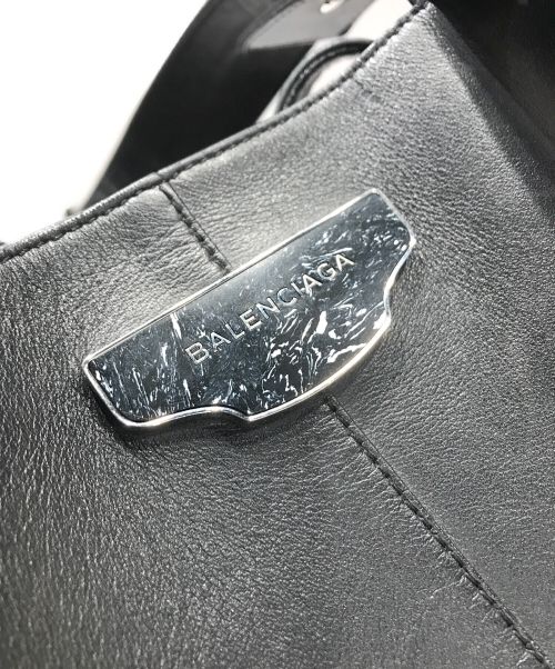 BALENCIAGA（バレンシアガ）BALENCIAGA (バレンシアガ) レザートートバッグ ブラックの古着・服飾アイテム