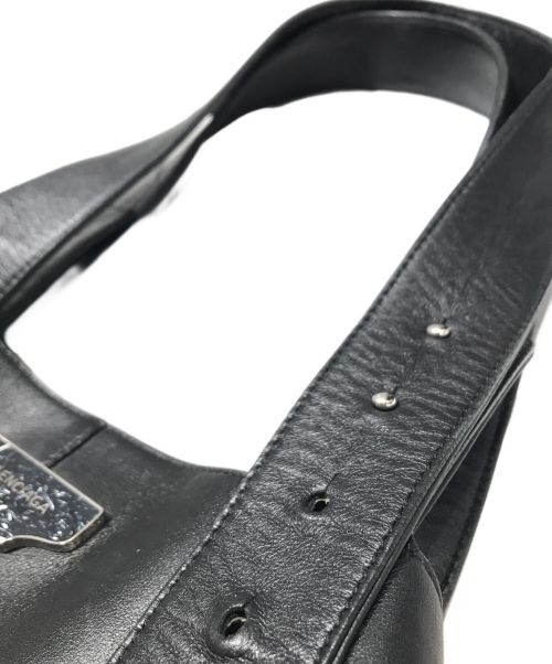 BALENCIAGA（バレンシアガ）BALENCIAGA (バレンシアガ) レザートートバッグ ブラックの古着・服飾アイテム