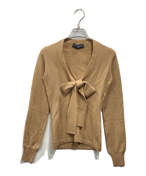 DOLCE & GABBANA（ドルチェ＆ガッバーナ）DOLCE & GABBANA (ドルチェ＆ガッバーナ) ボウタイニット ベージュ サイズ:38の古着・服飾アイテム