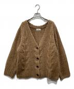 room306ルームサンマルロクコンテンポラリー）の古着「ブークレニットカーディガン」｜ブラウン