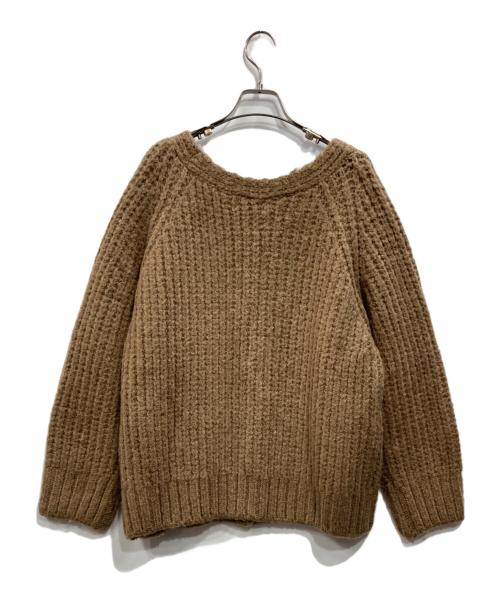 room306（ルームサンマルロクコンテンポラリー）room306 (ルームサンマルロクコンテンポラリー) ブークレニットカーディガン ブラウン サイズ:不明の古着・服飾アイテム