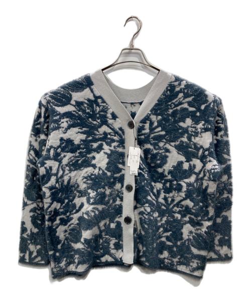 loaf Le Tricot（ロフ）loaf Le Tricot (ロフ) 2WAYジャガードニットカーディガン グレー サイズ:Free 未使用品の古着・服飾アイテム