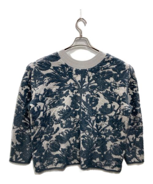 loaf Le Tricot（ロフ）loaf Le Tricot (ロフ) 2WAYジャガードニットカーディガン グレー サイズ:Free 未使用品の古着・服飾アイテム