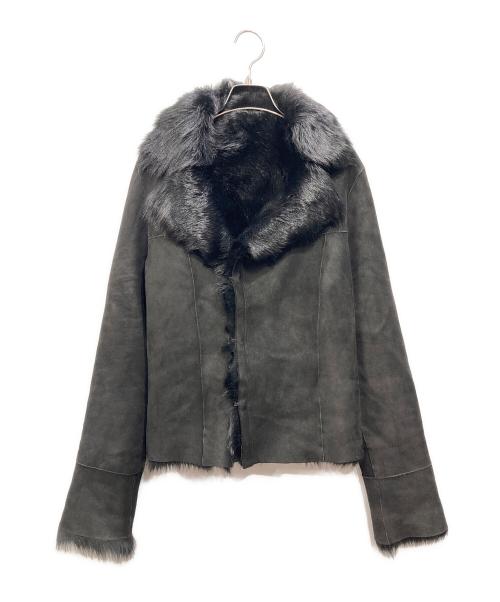 Pinky & Dianne（ピンキーアンドダイアン）Pinky & Dianne (ピンキーアンドダイアン) ムートンジャケット ブラック サイズ:38の古着・服飾アイテム