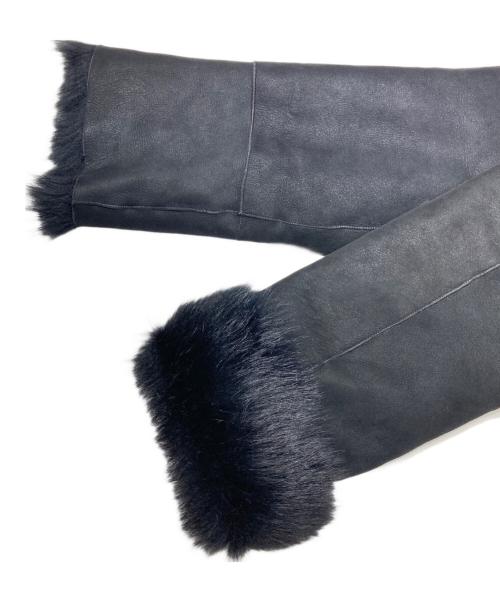 Pinky & Dianne（ピンキーアンドダイアン）Pinky & Dianne (ピンキーアンドダイアン) ムートンジャケット ブラック サイズ:38の古着・服飾アイテム