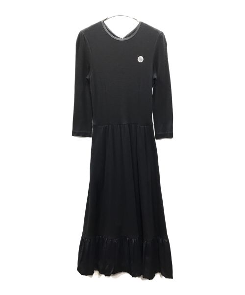BORDERS at BALCONY（ボーダーズアットバルコニー）BORDERS at BALCONY (ボーダーズアットバルコニー) ウールジャージーマキシドレス ワンピース ブラック サイズ:38の古着・服飾アイテム