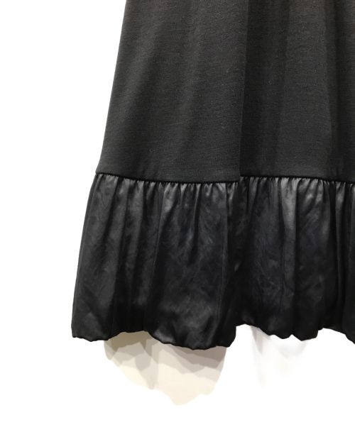 BORDERS at BALCONY（ボーダーズアットバルコニー）BORDERS at BALCONY (ボーダーズアットバルコニー) ウールジャージーマキシドレス ワンピース ブラック サイズ:38の古着・服飾アイテム