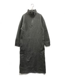 EVERYDAY I LIKE.（エヴリデイ アイ ライク）の古着「ハーフジップスウェットドレス」｜グレー
