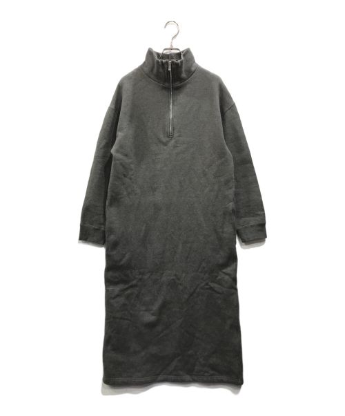EVERYDAY I LIKE.（エヴリデイ アイ ライク）EVERYDAY I LIKE. (エヴリデイ アイ ライク) ハーフジップスウェットドレス グレー サイズ:Sの古着・服飾アイテム