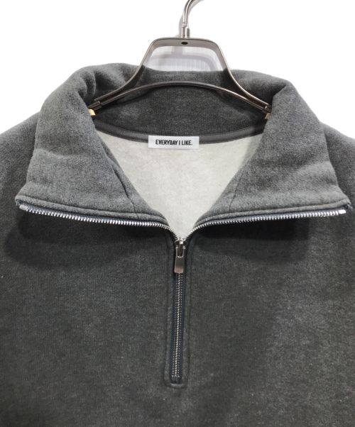 EVERYDAY I LIKE.（エヴリデイ アイ ライク）EVERYDAY I LIKE. (エヴリデイ アイ ライク) ハーフジップスウェットドレス グレー サイズ:Sの古着・服飾アイテム