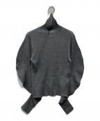 MIESROHEミースロエ）の古着「ウェーブスリーブリブニット」｜グレー